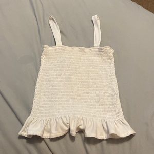 White crop top